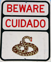 Rattlesnake Sign