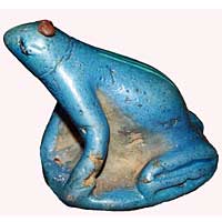 Egyptian frog amulet