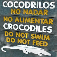 crocodile sign