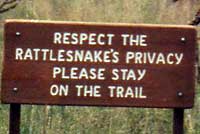 Rattlesnake Sign