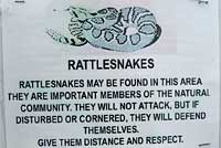 Rattlesnake Sign