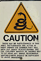 Rattlesnake Sign