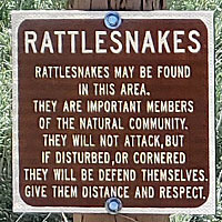 Rattlesnake Sign