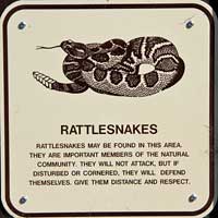 Rattlesnake Sign