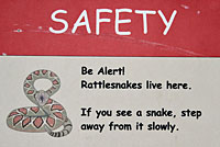 Rattlesnake Sign