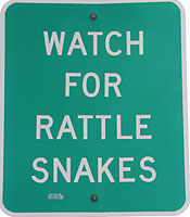 Rattlesnake Sign