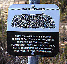 Rattlesnake Sign